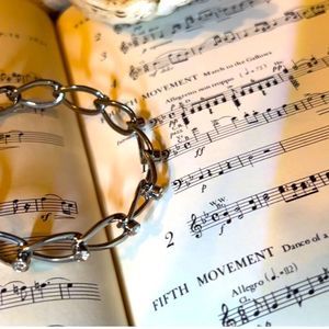 Edgy Bracelet With Rhinestone Barbed Wire Look